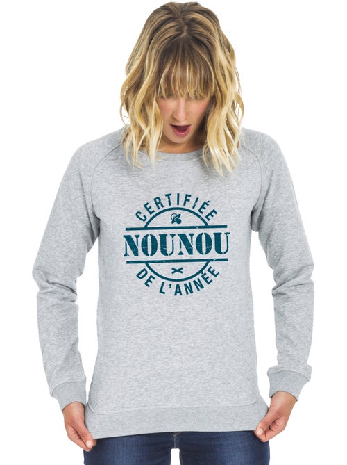 Sweat Femme - CERTIFIÉE NOUNOU DE L'ANNÉE - Kiabi
