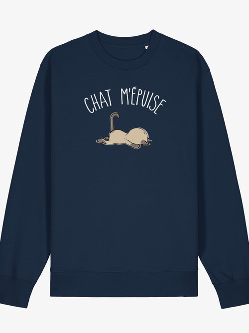 Sweat Femme - CHAT M'EPUISE - Kiabi