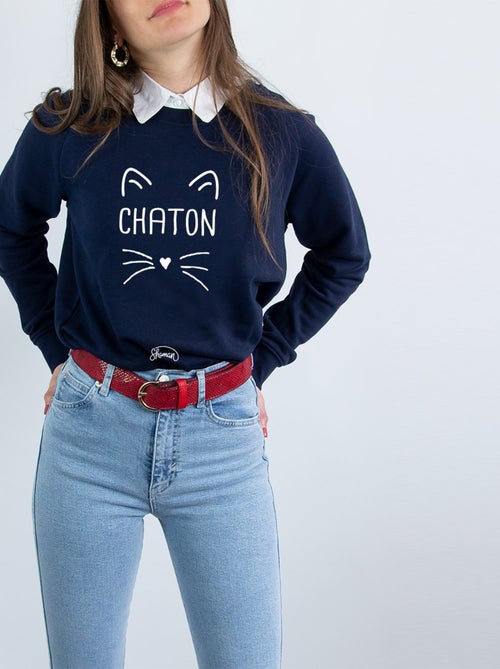 Sweat Femme - CHATON - Kiabi