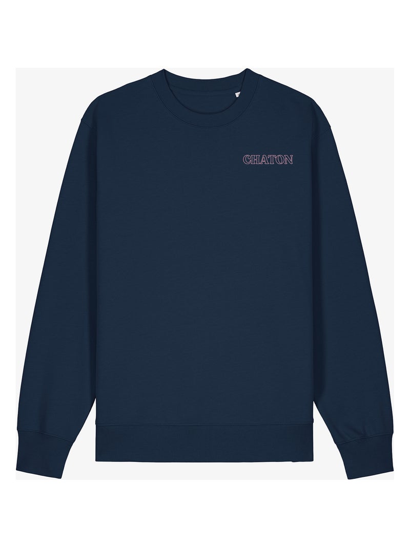 Sweat Femme - CHATON CŒUR Bleu marine - Kiabi