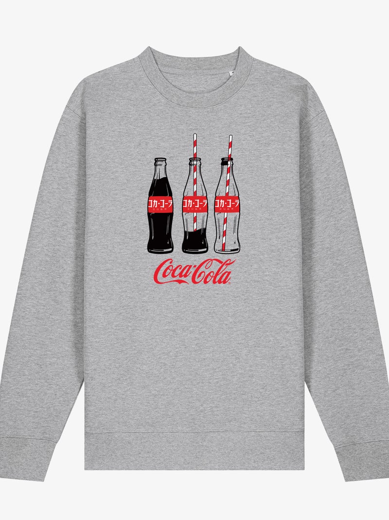 Sweat Femme - COCA JAP Gris chiné - Kiabi