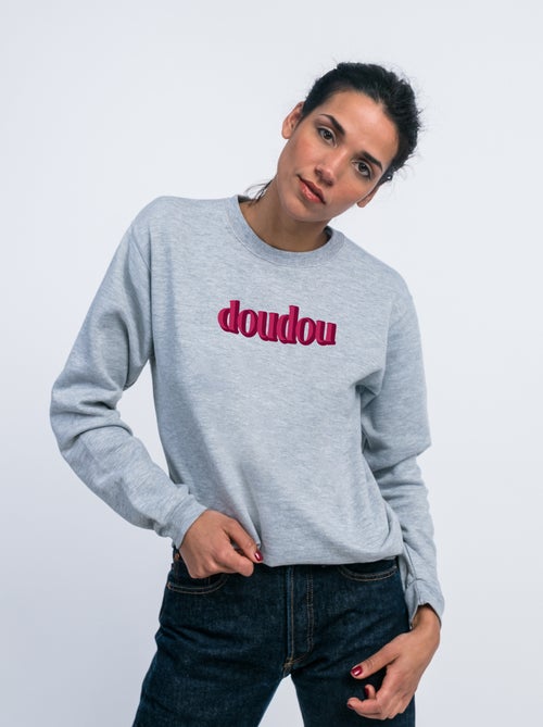 Sweat Femme - DOUDOU ROSE - Kiabi