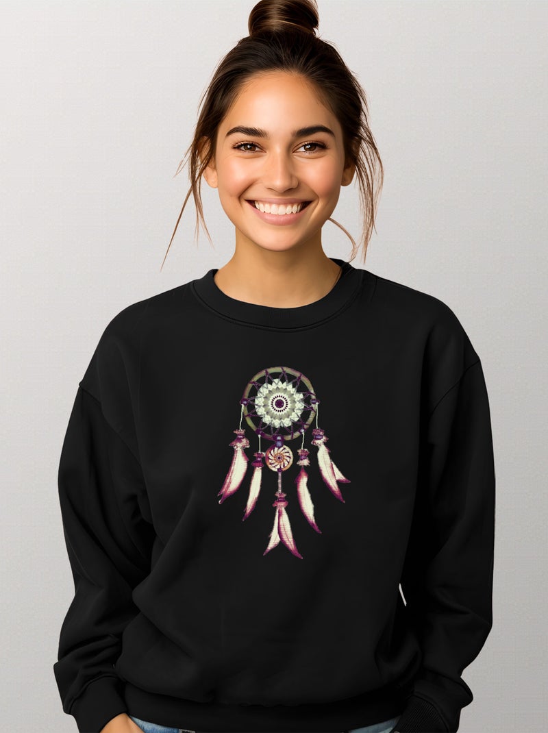 Sweat Femme - DREAMCATCHER Noir - Kiabi