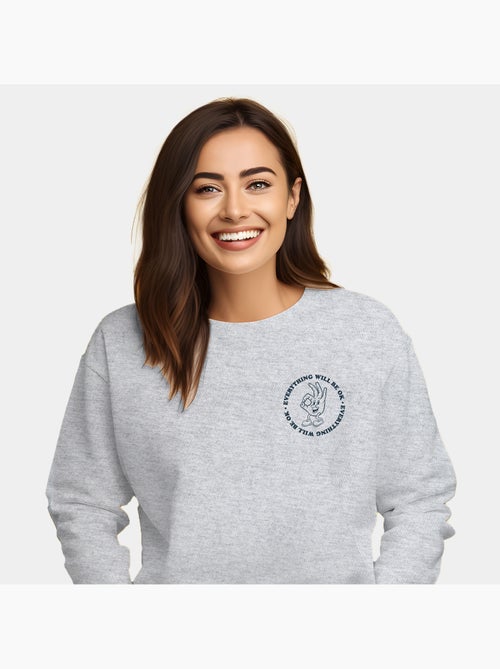 Sweat Femme - EVERYTHING WILL BE OK - Kiabi