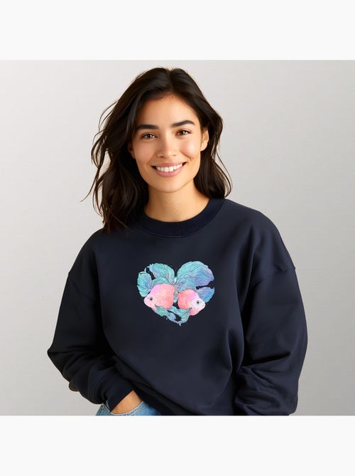 Sweat Femme - FISHES - Kiabi