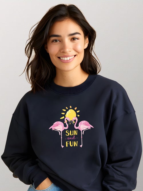 Sweat Femme - FLAMINGO-SUN-AND-FUN - Kiabi