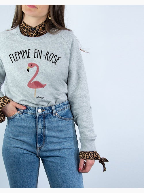 Sweat Femme - FLEMME EN ROSE - Kiabi