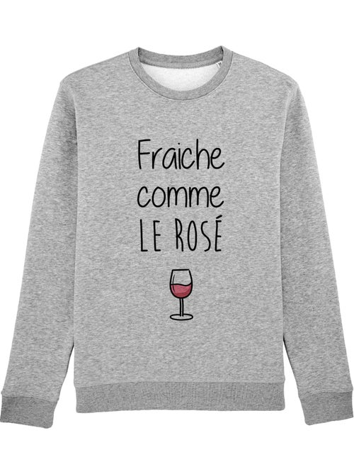Sweat Femme - FRAÎCHE COMME LE ROSÉ - Kiabi