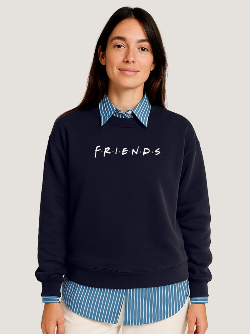 Sweat Femme - FRIENDS LOGO Bleu marine - Kiabi