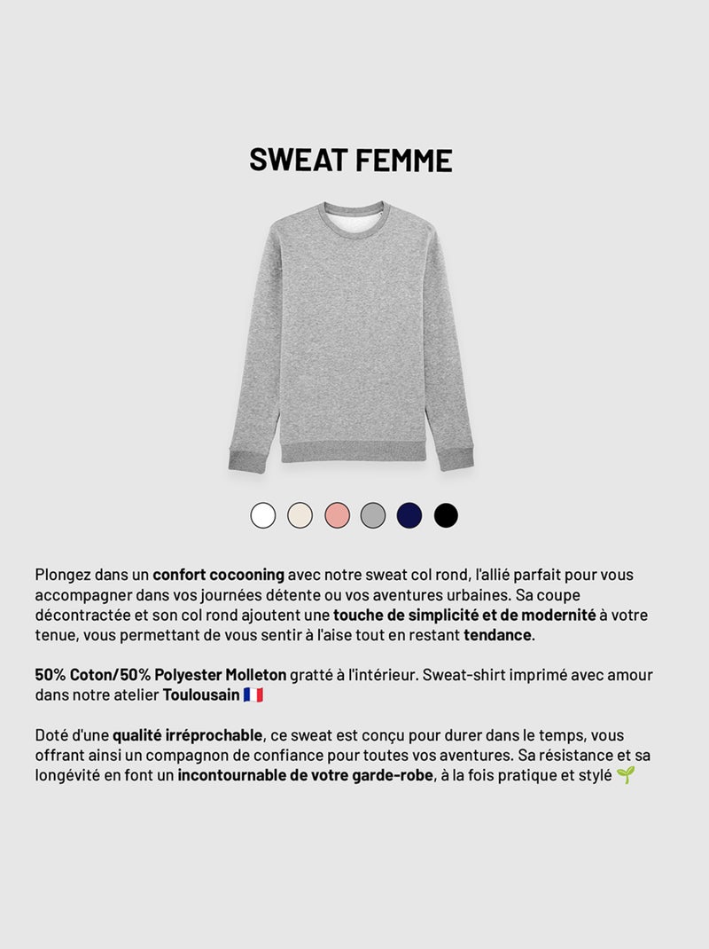 Sweat Femme - FRIENDS LOGO Bleu marine - Kiabi