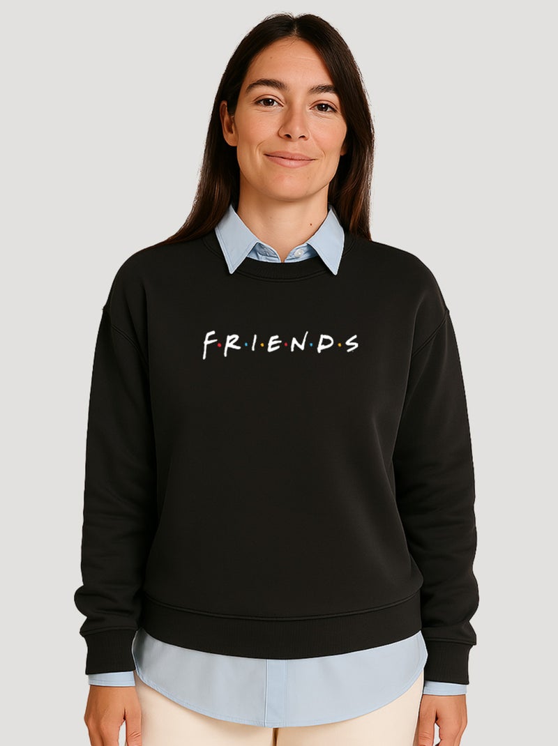 Sweat Femme - FRIENDS LOGO Noir - Kiabi