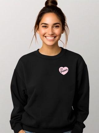Sweat Femme - GIRL POWER PINK HEART