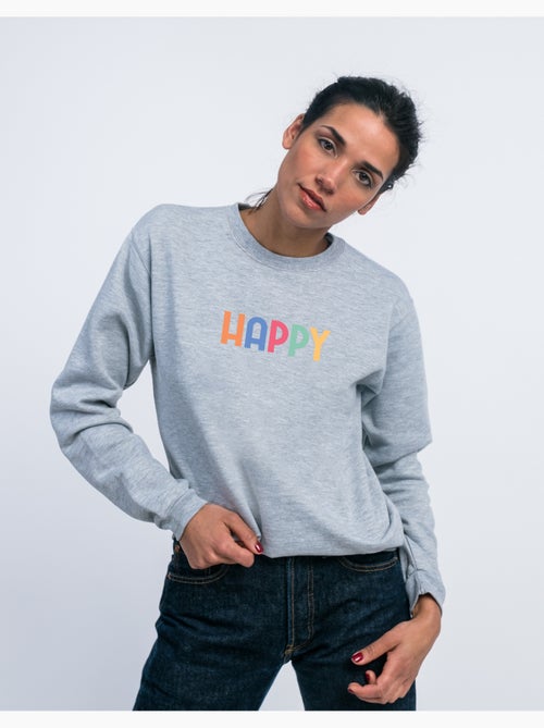 Sweat Femme - HAPPY COLORÉ - Kiabi
