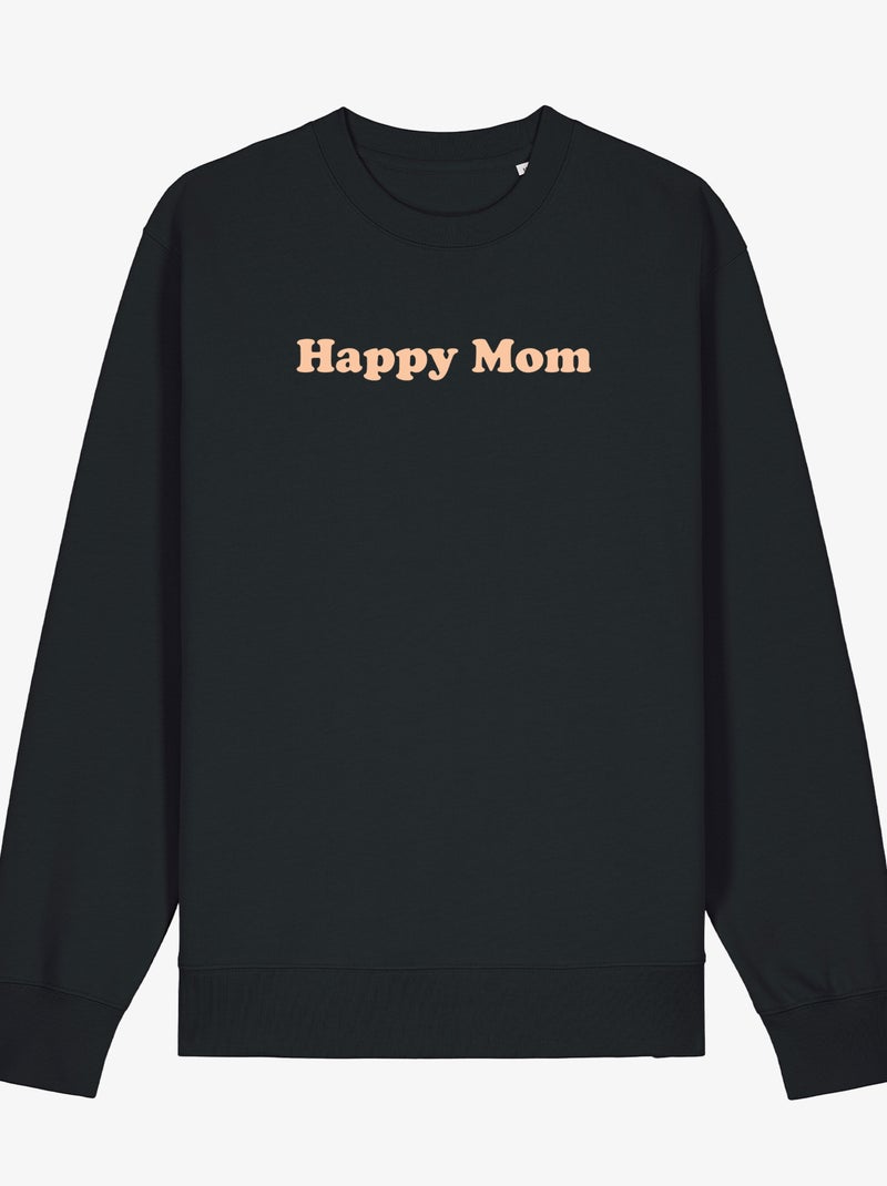 Sweat Femme - HAPPY MOM Noir - Kiabi