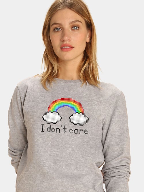Sweat Femme - I DONT CARE - Kiabi