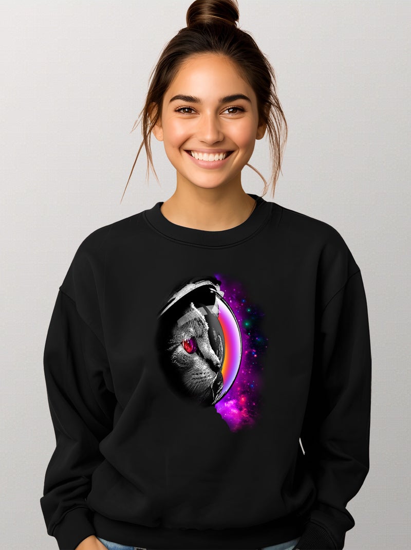 Sweat Femme - INFINITY Noir - Kiabi