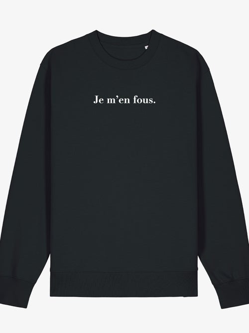 Sweat Femme - JE M'EN FOUS - Kiabi
