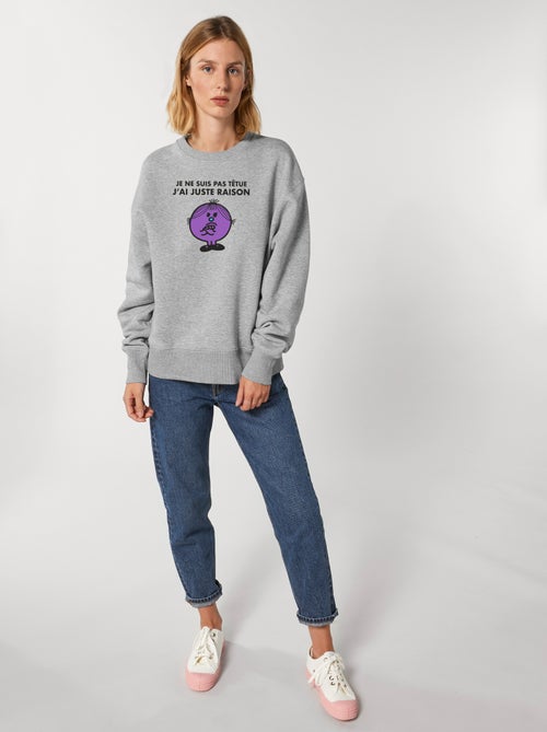 Sweat Femme - JE NE SUIS PAS TETUE J AI JUSTE RAISON - Kiabi