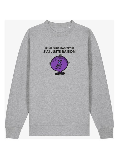 Sweat Femme - JE NE SUIS PAS TETUE J AI JUSTE RAISON - Kiabi