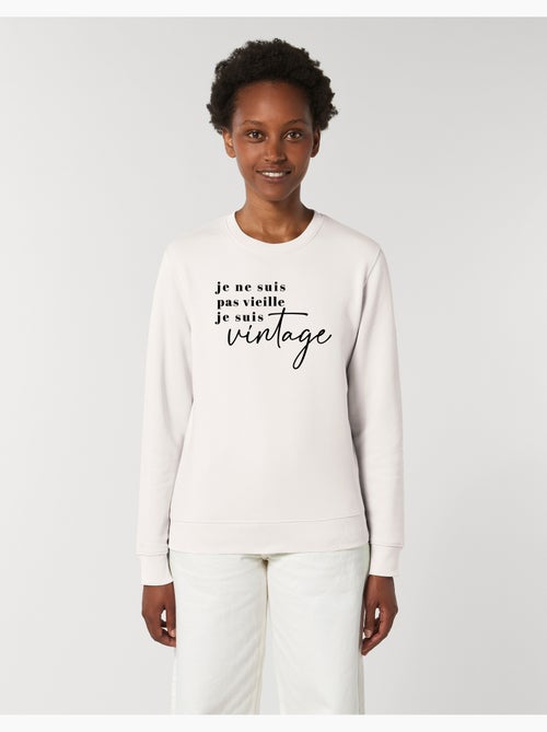 Sweat Femme - JE NE SUIS PAS VIEILLE JE SUIS VINTAGE - Kiabi