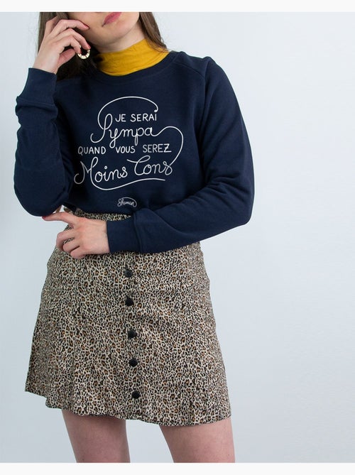 Sweat Femme - JE SERAI SYMPA QUAND VOUS SEREZ MOINS CON - Kiabi