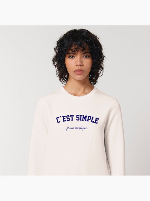 Sweat Femme - JE SUIS COMPLIQUEE - Kiabi