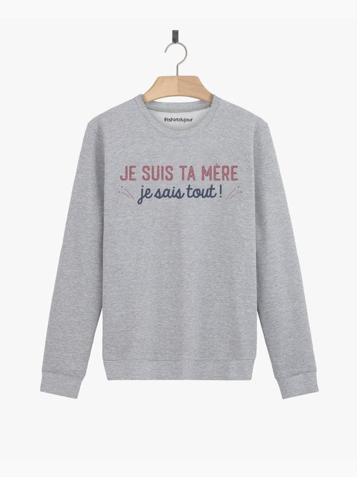 Sweat Femme - JE SUIS TA MÈRE JE SAIS TOUT - Kiabi