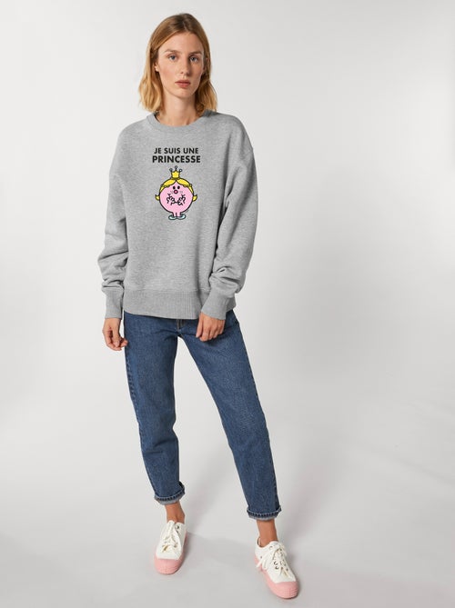 Sweat Femme - JE SUIS UNE PRINCESSE FACE - Kiabi