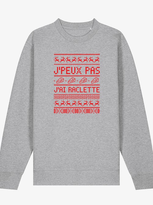 Sweat Femme - J'PEUX PAS J'AI RACLETTE - Kiabi