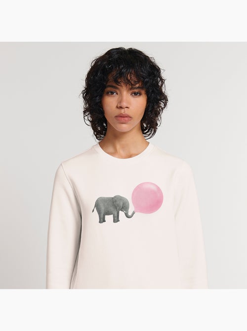 Sweat Femme - JUMBO BUBBLE GUM - Kiabi