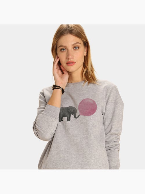 Sweat Femme - JUMBO BUBBLE GUM - Kiabi