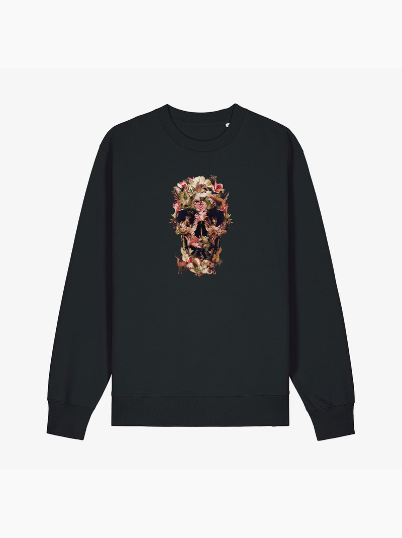 Sweat Femme - JUNGLE SKULL Noir - Kiabi