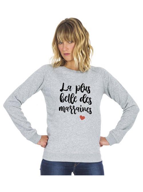 Sweat Femme - LA PLUS BELLE DES MARRAINES - Kiabi