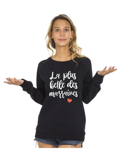 Sweat Femme - LA PLUS BELLE DES MARRAINES - Kiabi