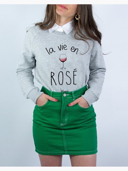 Sweat Femme - LA VIE EN ROSE - Kiabi