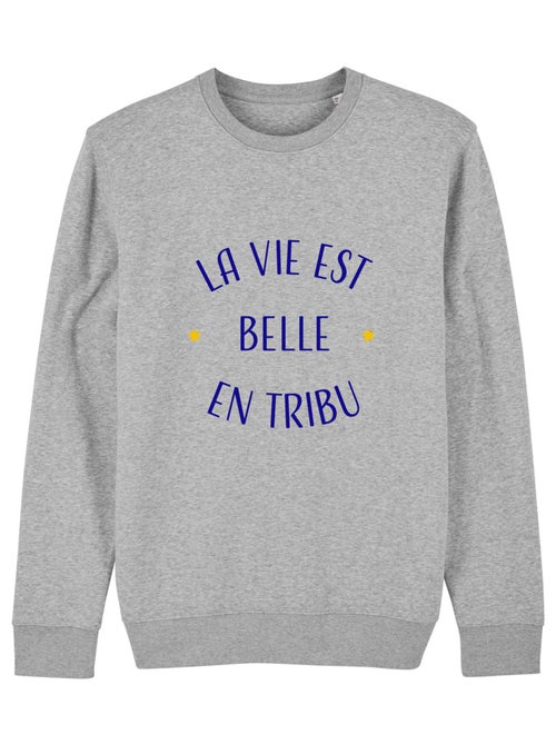 Sweat Femme - LA VIE EST BELLE EN TRIBU - Kiabi
