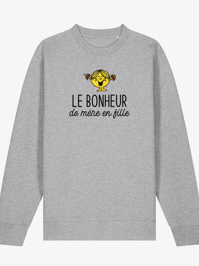 Sweat Femme - LE BONHEUR DE MERE EN FILLE Gris chiné - Kiabi
