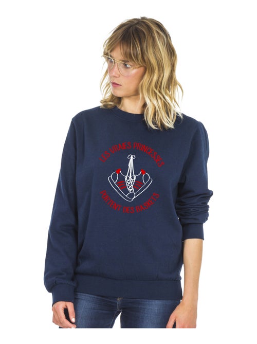 Sweat Femme - LES VRAIES PRINCESSES PORTENT DES BASKETS - Kiabi