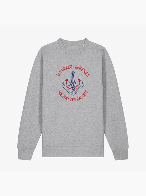 Sweat Femme - LES VRAIES PRINCESSES PORTENT DES BASKETS - Kiabi