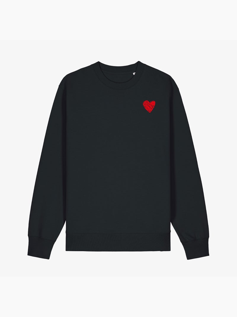 Sweat Femme - LITTLE HEART Noir - Kiabi