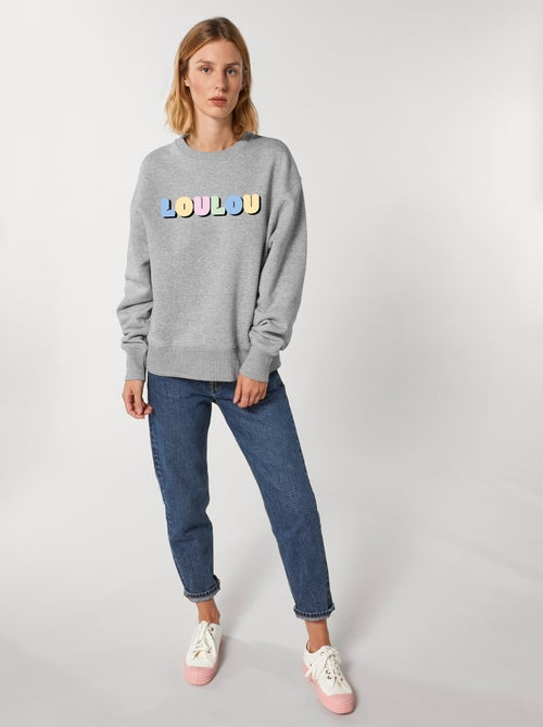 Sweat Femme - LOULOU COLORE - Kiabi