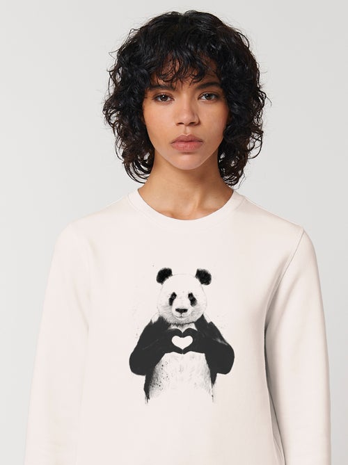 Sweat Femme - LOVE PANDA - Kiabi