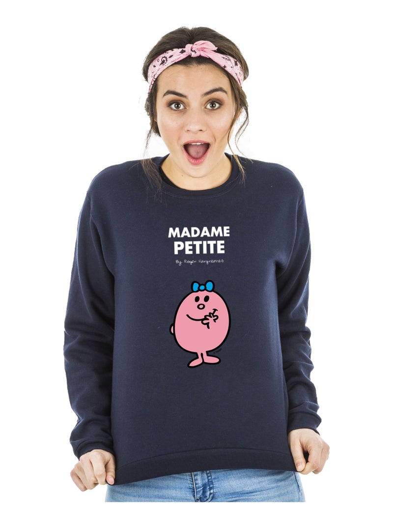 Sweat Femme - MADAME PETITE Bleu marine - Kiabi