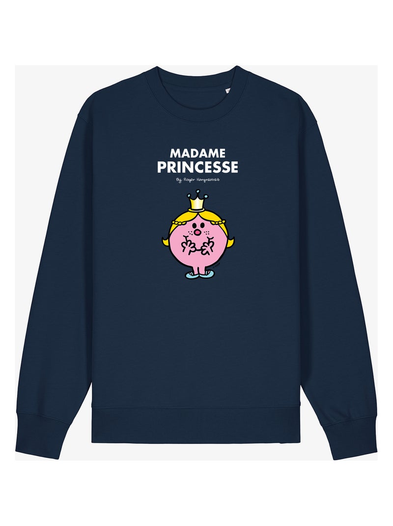 Sweat Femme - MADAME PRINCESSE Bleu marine - Kiabi
