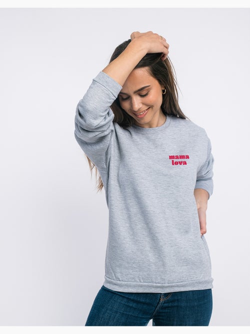 Sweat Femme - MAMA LOVA CŒUR ROUGE - Kiabi