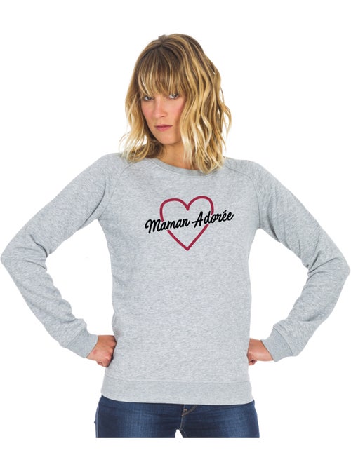 Sweat Femme - MAMAN ADORÉE 2 WAF - Kiabi