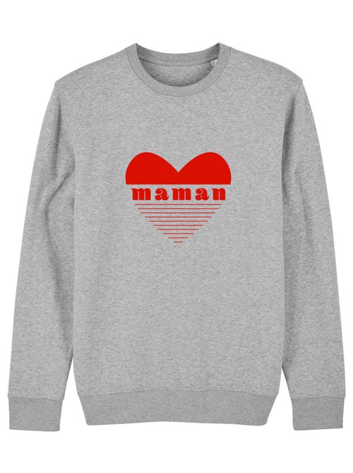 Sweat Femme - MAMAN CŒUR ROUGE - Kiabi