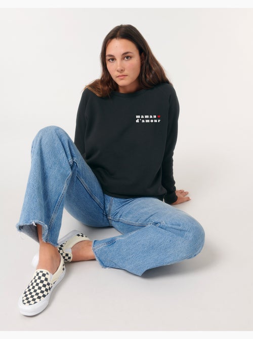 Sweat Femme - MAMAN D AMOUR 2 COEUR - Kiabi