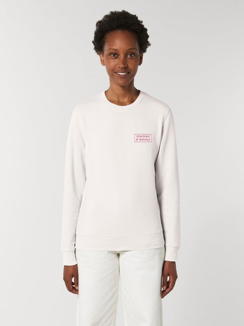 Sweat Femme - MAMAN D AMOUR CADRE - Kiabi
