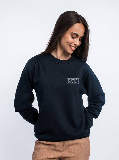 Sweat Femme - MAMAN D AMOUR CADRE - Kiabi